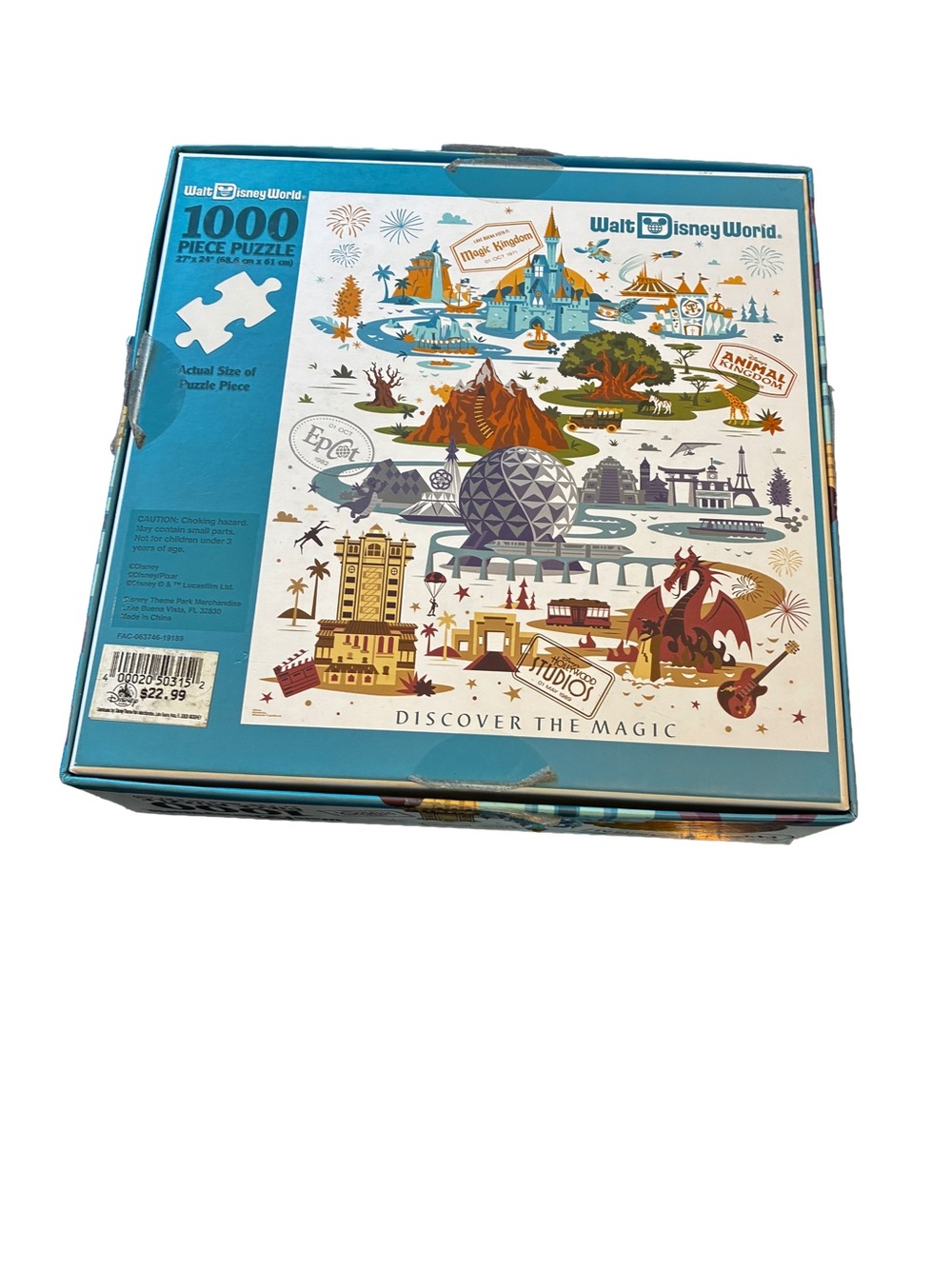 Disney Parks 1000 Piece Puzzle Set Disneyland & Walt Disney World Complete - Picture 7 of 7